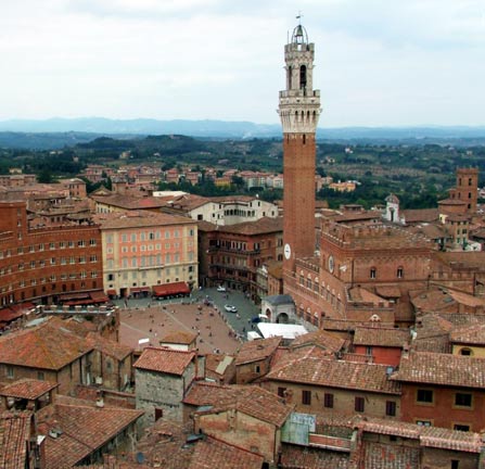 toscana, tuscany, siena, piazza del campo, tour for cruiser